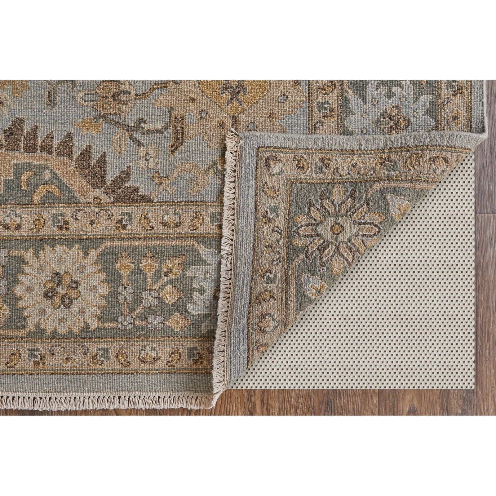 Feizy Corbitt 0612F Traditional Oriental in Blue/Gold/Gray