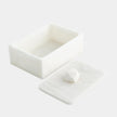 Global Views Isla Facet Knob Alabaster Box