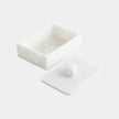 Global Views Isla Facet Knob Alabaster Box