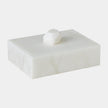 Global Views Isla Facet Knob Alabaster Box