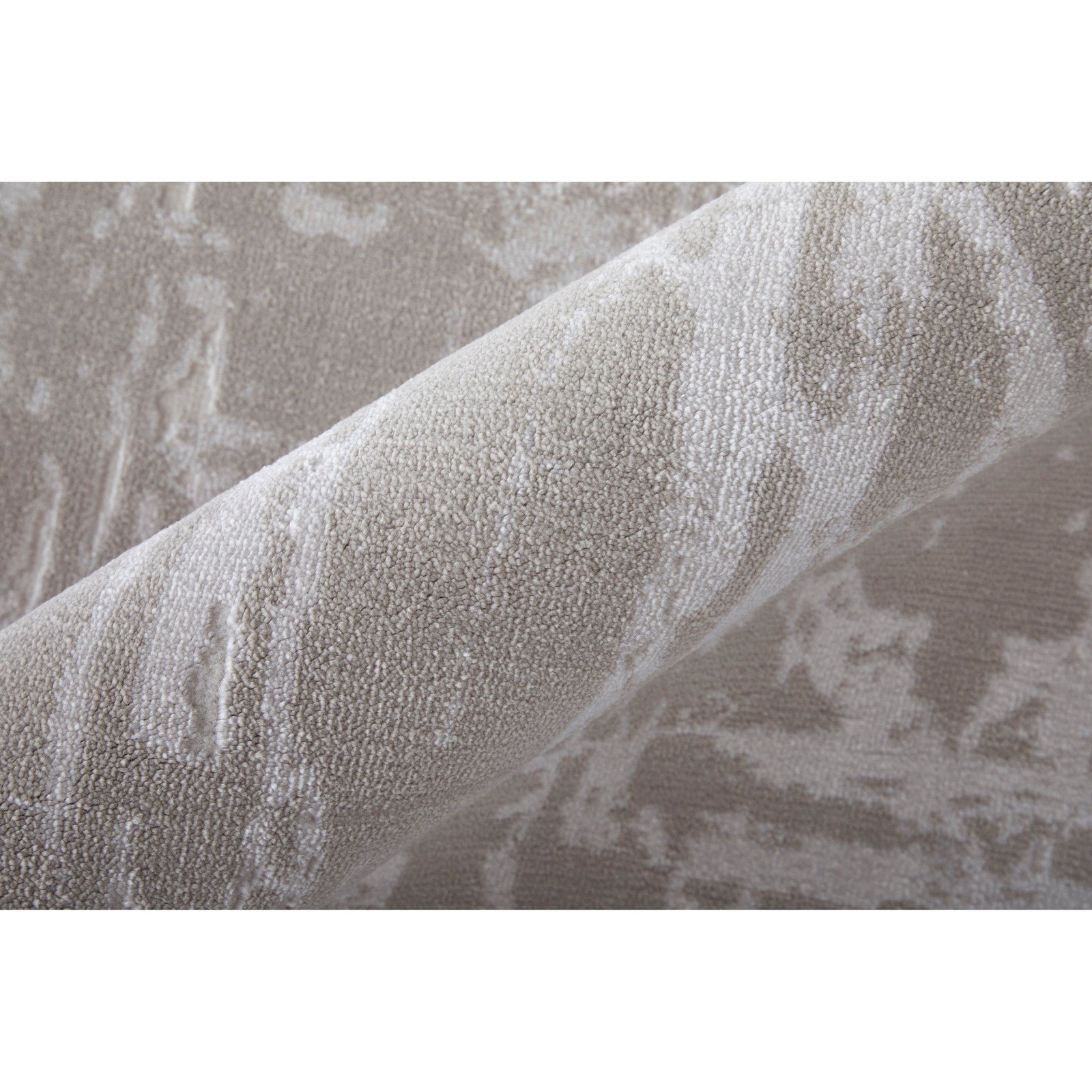Feizy Prasad 39NAF Modern Abstract in Ivory/Taupe/Silver