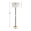 Uttermost Hudson Gold Floor Lamp