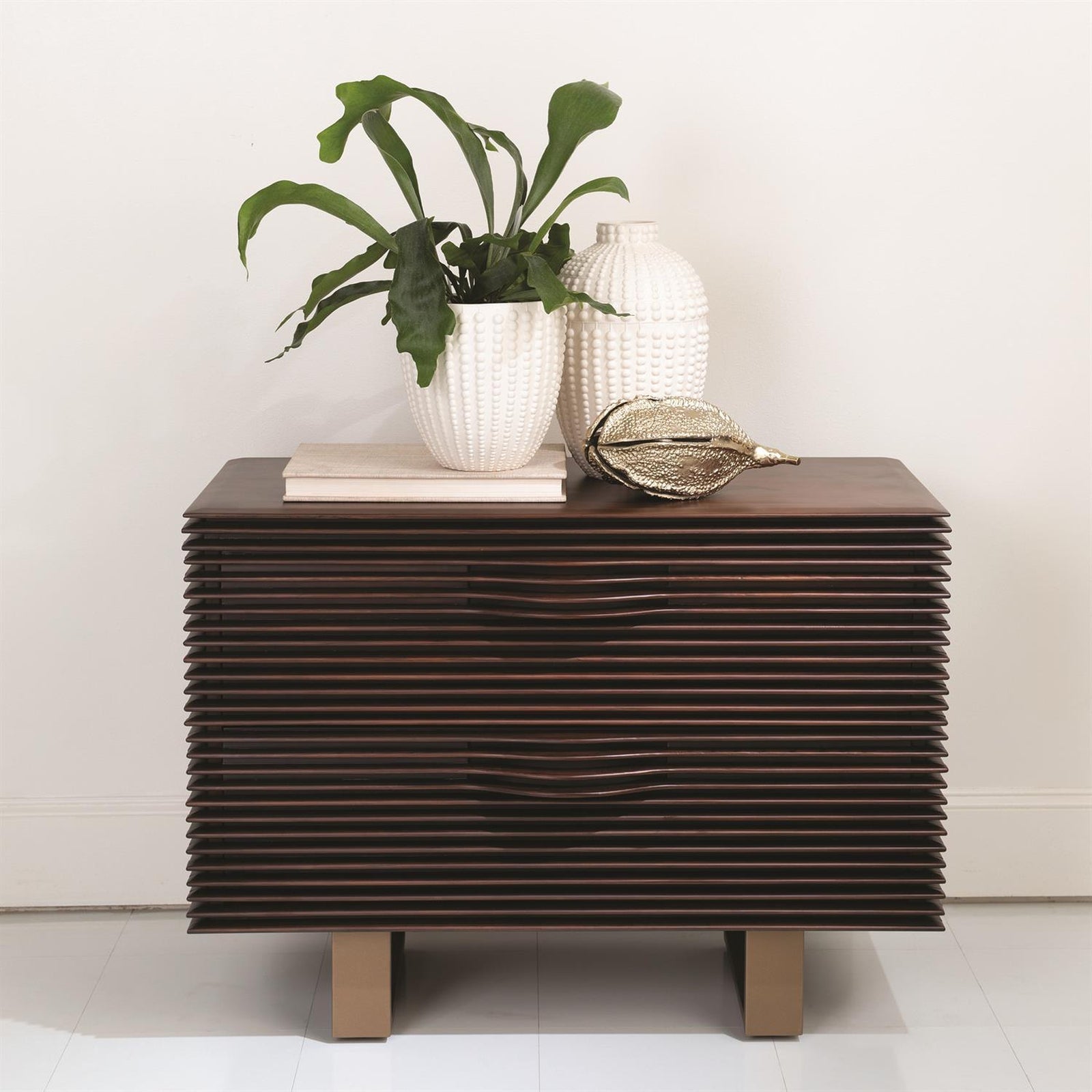 Global Views Cantilevered Wood Star Media Cabinet
