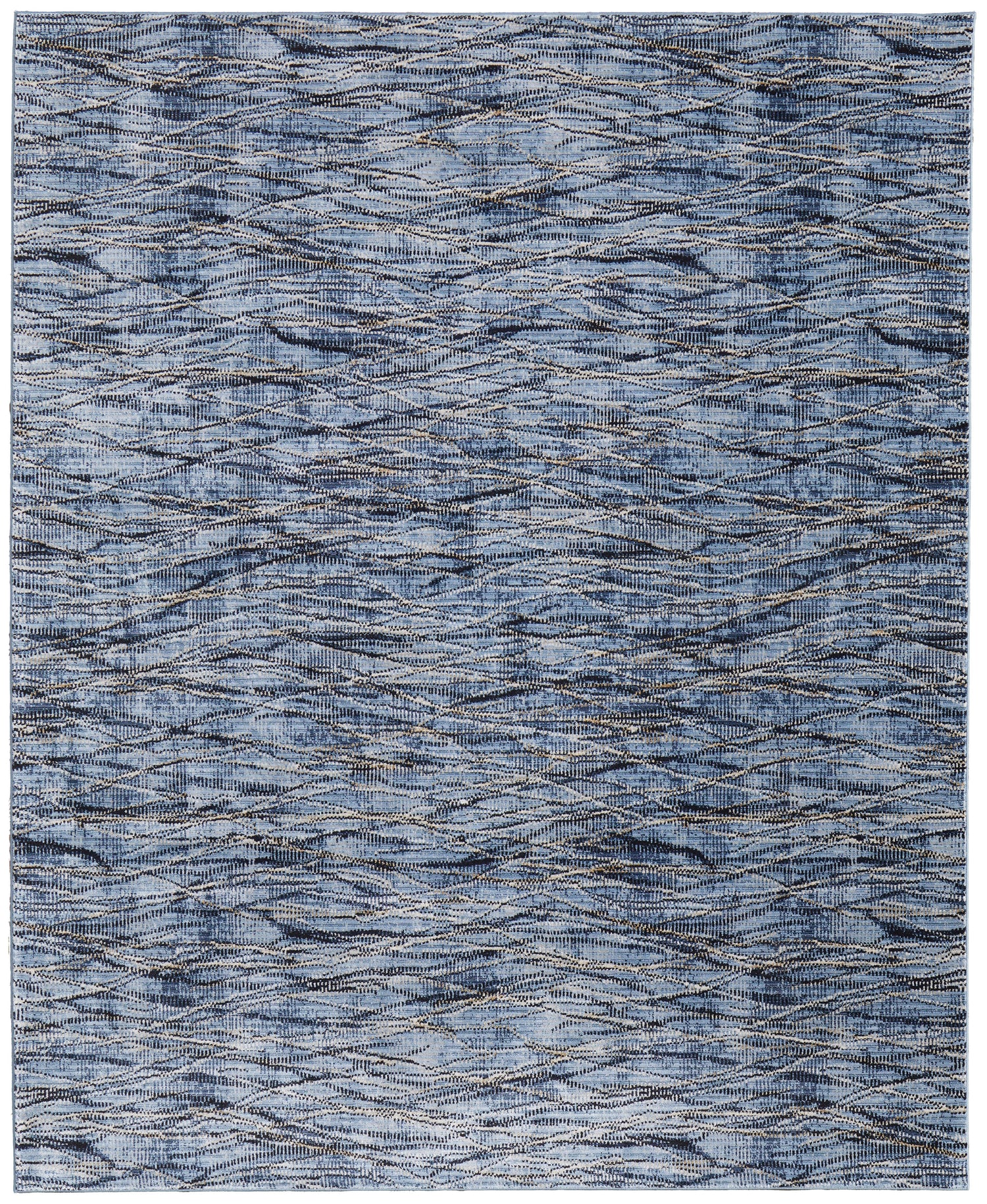 Feizy Sonora 39NXF Rug in Blue/Navy