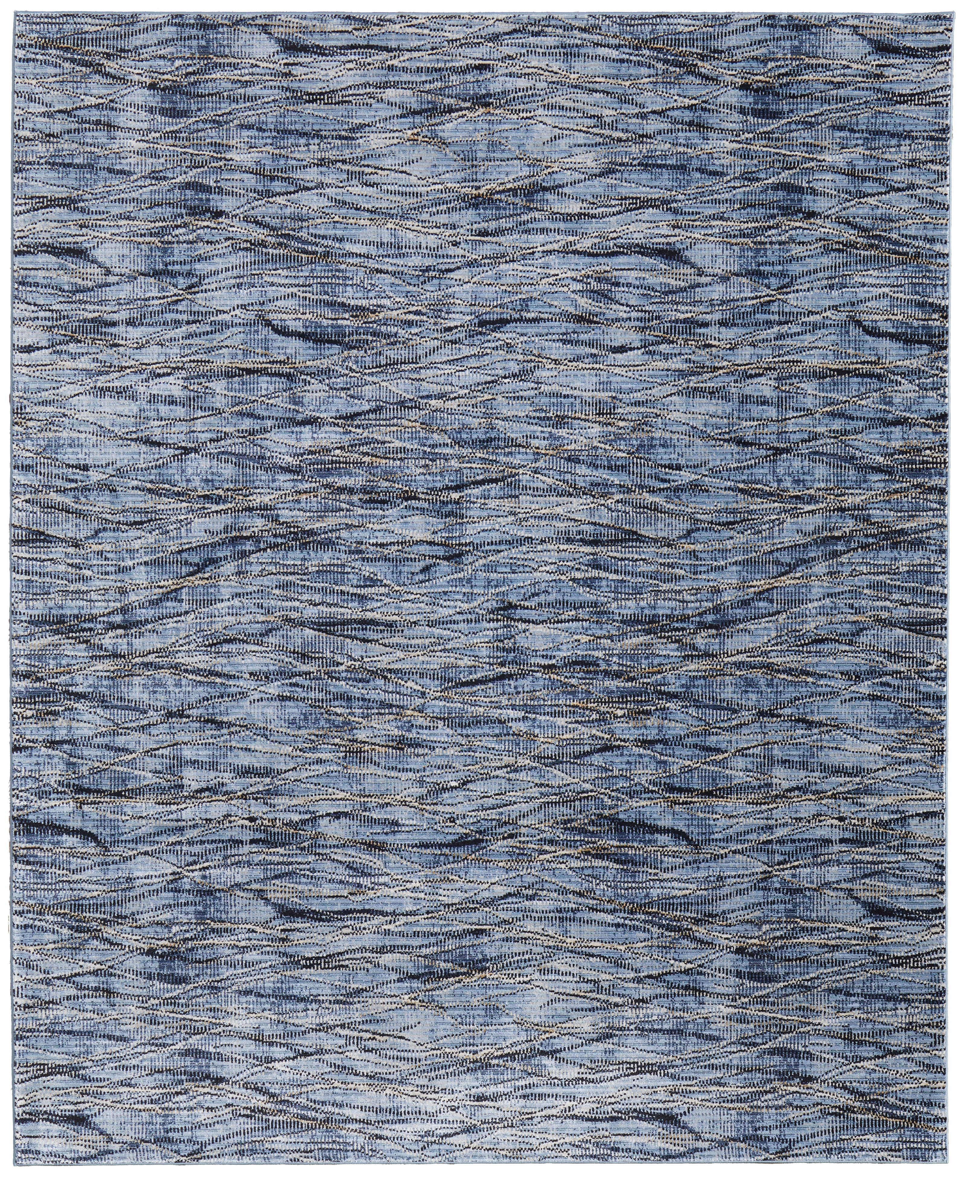 Feizy Sonora 39NXF Rug in Blue/Navy
