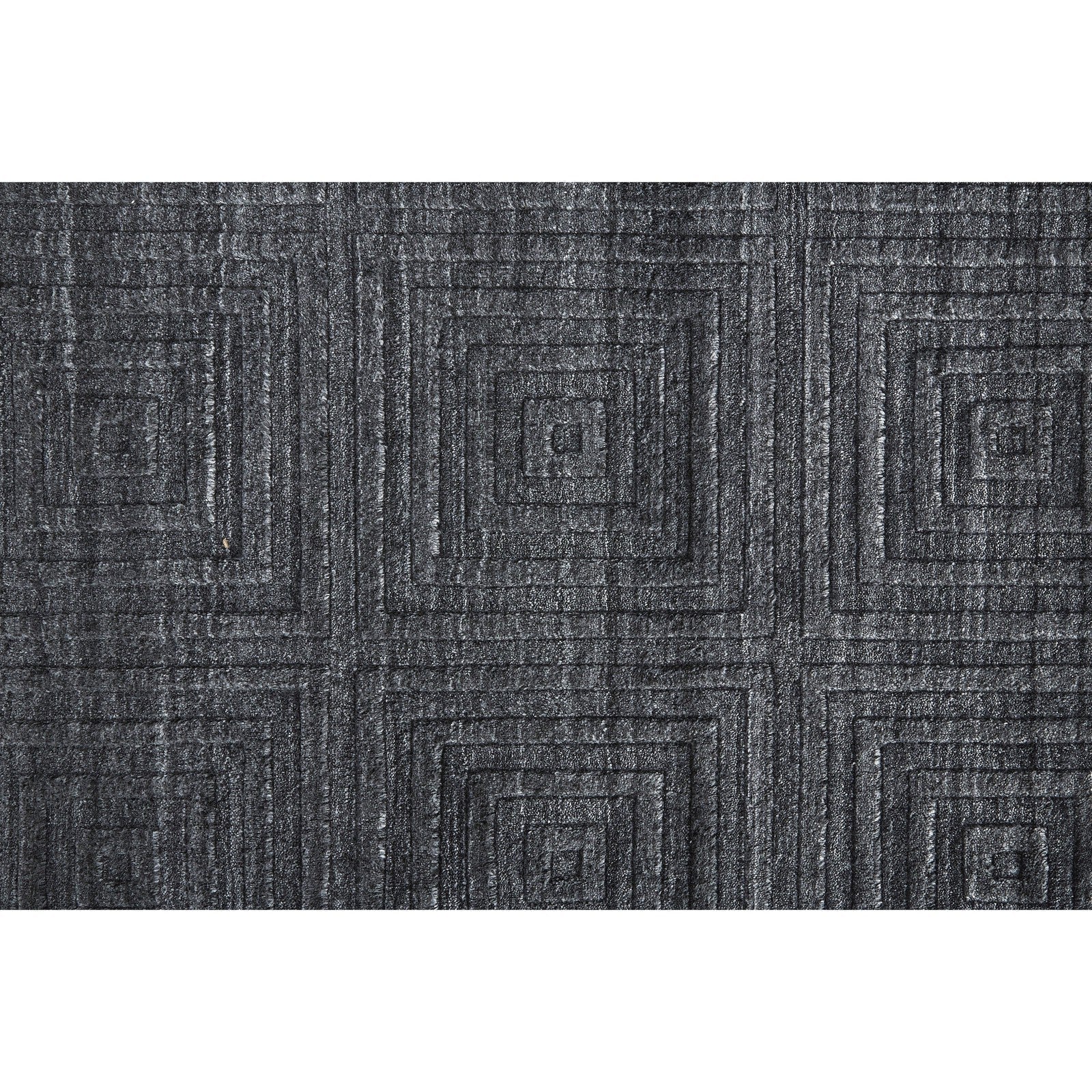 Feizy Redford 8670F Transitional Solid in Gray/Black