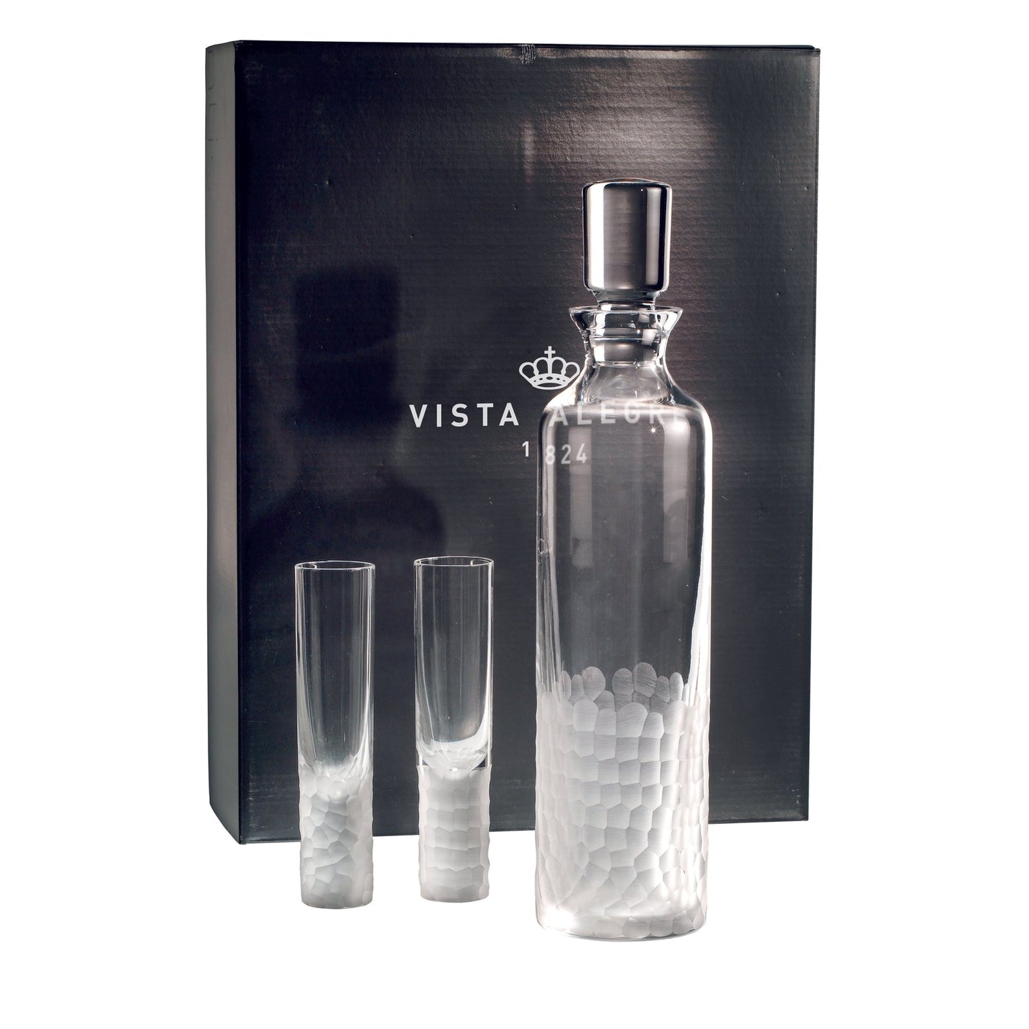 Vista Alegre Artic Case with Vodka Decanter and 4 Shots By Stephen Jones