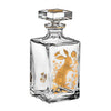 Vista Alegre Golden Whisky Decanter with Gold Rabbit