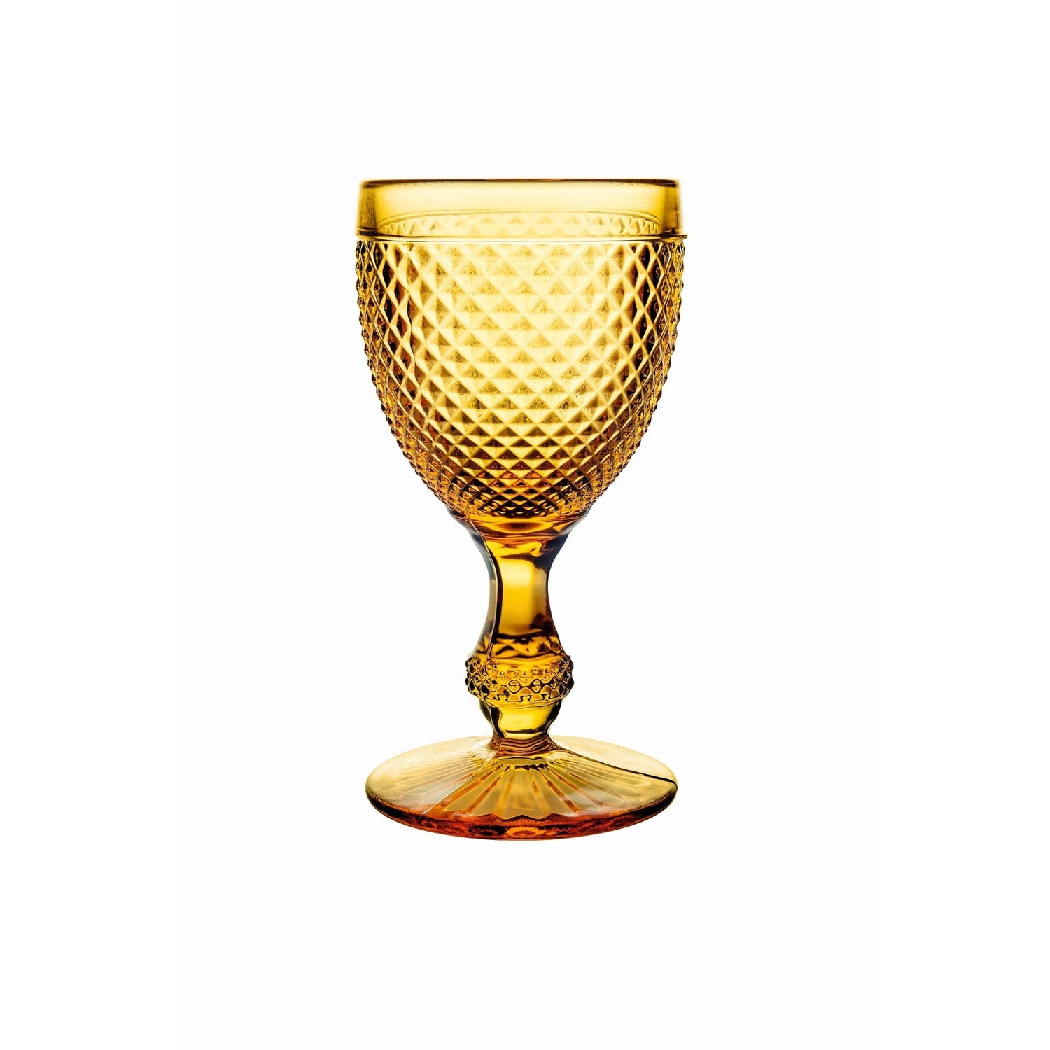 Vista Alegre Bicos Ambar Water Goblets Ambar - Set of 4