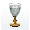 Vista Alegre Bicos Bicolor Goblet with Ambar Stem