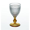 Vista Alegre Bicos Bicolor Goblet with Ambar Stem