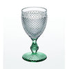 Vista Alegre Bicos Bicolor Goblet with Green Stem