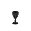 Vista Alegre Bicos Frosted Black Goblet - Set of 4