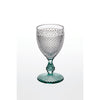 Vista Alegre Bicos Bicolor Goblet with Mint Stem - Set of 4