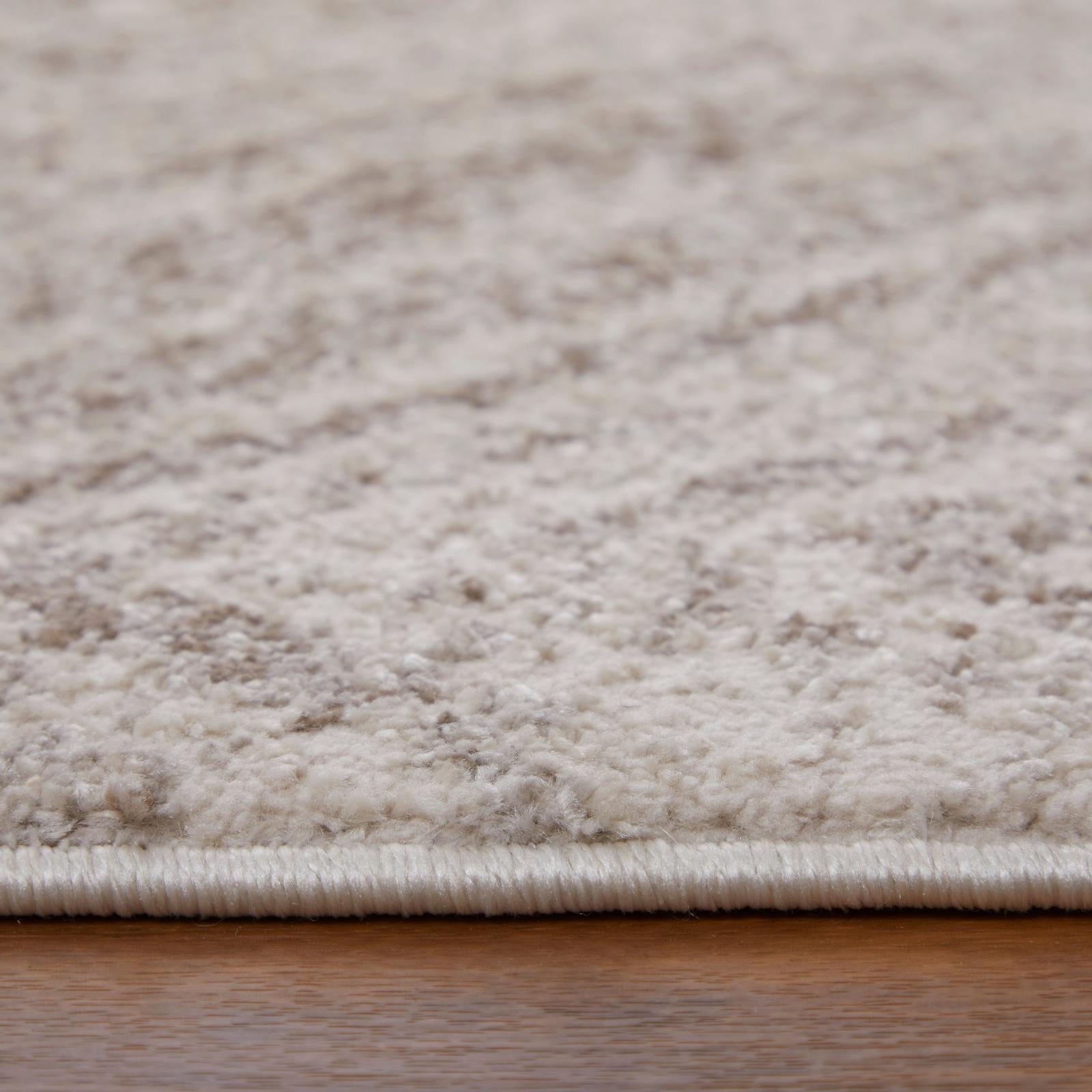 Feizy Vancouver 39NPF Modern Geometric Rug in Ivory/Tan/Brown