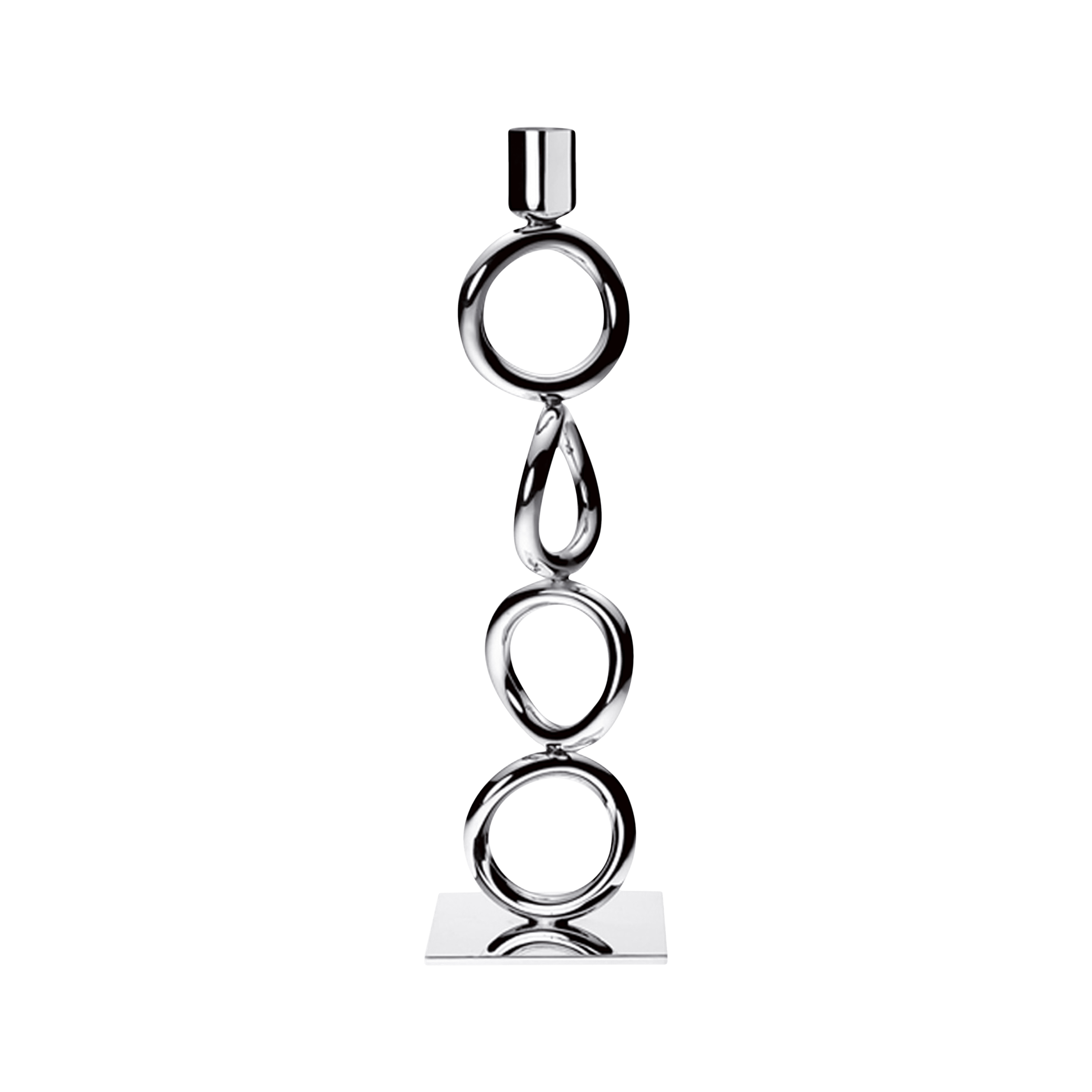 Christofle Vertigo Silver-Plated Candelabra Candlestick
