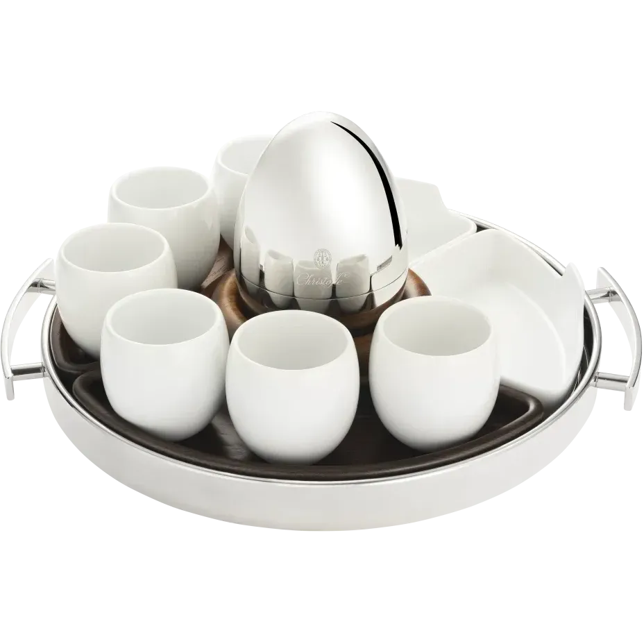 Christofle Mood Coffee Porcelain Espresso Coffee Cup-Set of 2