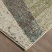 Feizy Eden 39QVF Modern Color Block Rug in Ivory/Blue/Green