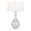Uttermost Potter Striped Ivory Blue Table Lamp