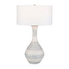 Uttermost Potter Striped Ivory Blue Table Lamp