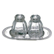 Christofle Malmaison Sterling Silver Salt And Pepper Shaker Set On Tray
