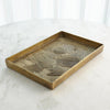 Global Views Antique Brass Flora Tray