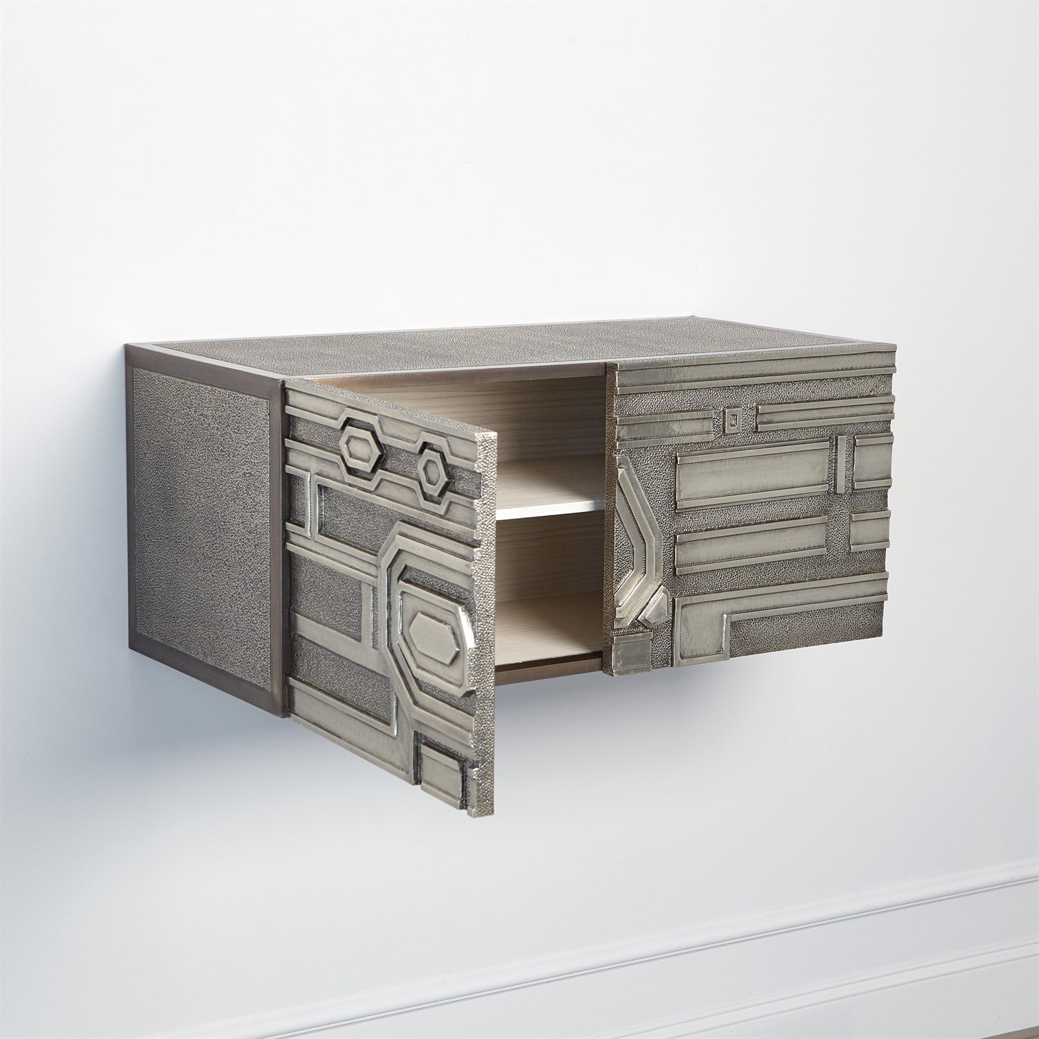 Global Views Abstract Block Two Door Cabinet