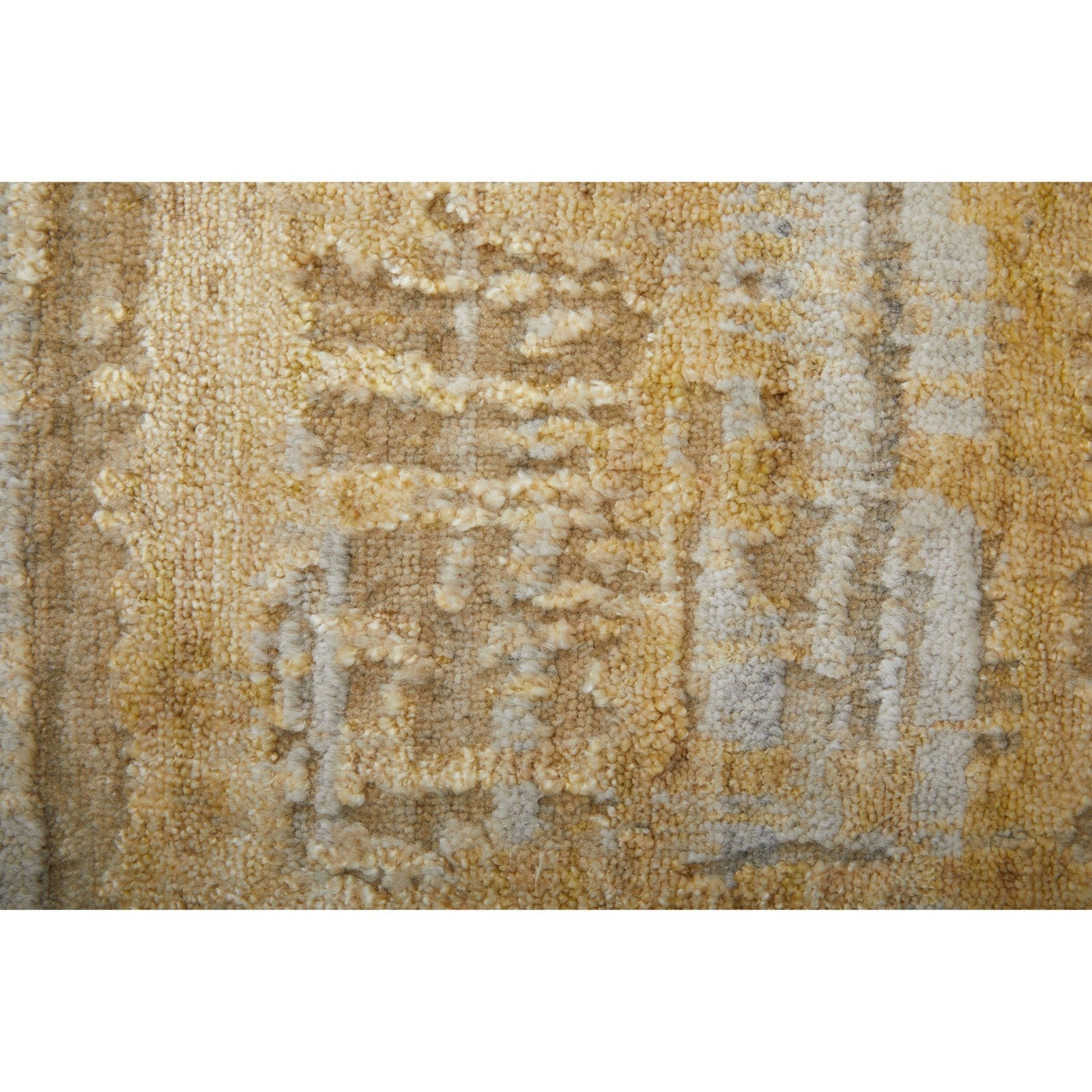 Feizy Eastfield 69FQF Modern Abstract in Yellow/Ivory/Gold