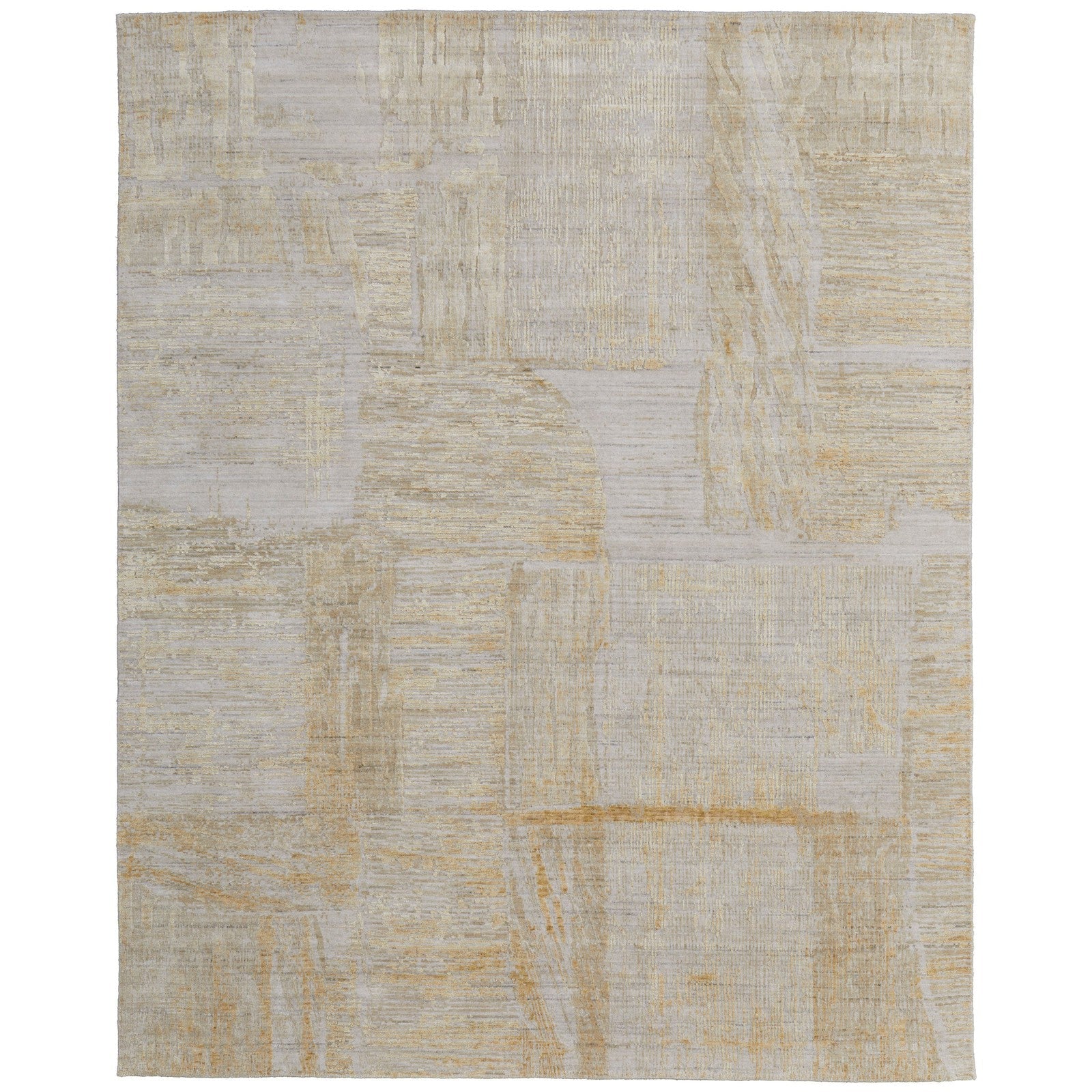 Feizy Eastfield 69FTF Modern Abstract in Yellow/Ivory/Gold