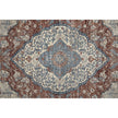 Feizy Marquette 39GRF Transitional Medallion in Gray/Red/Blue