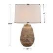 Uttermost Tonachio Etched Urn Table Lamp