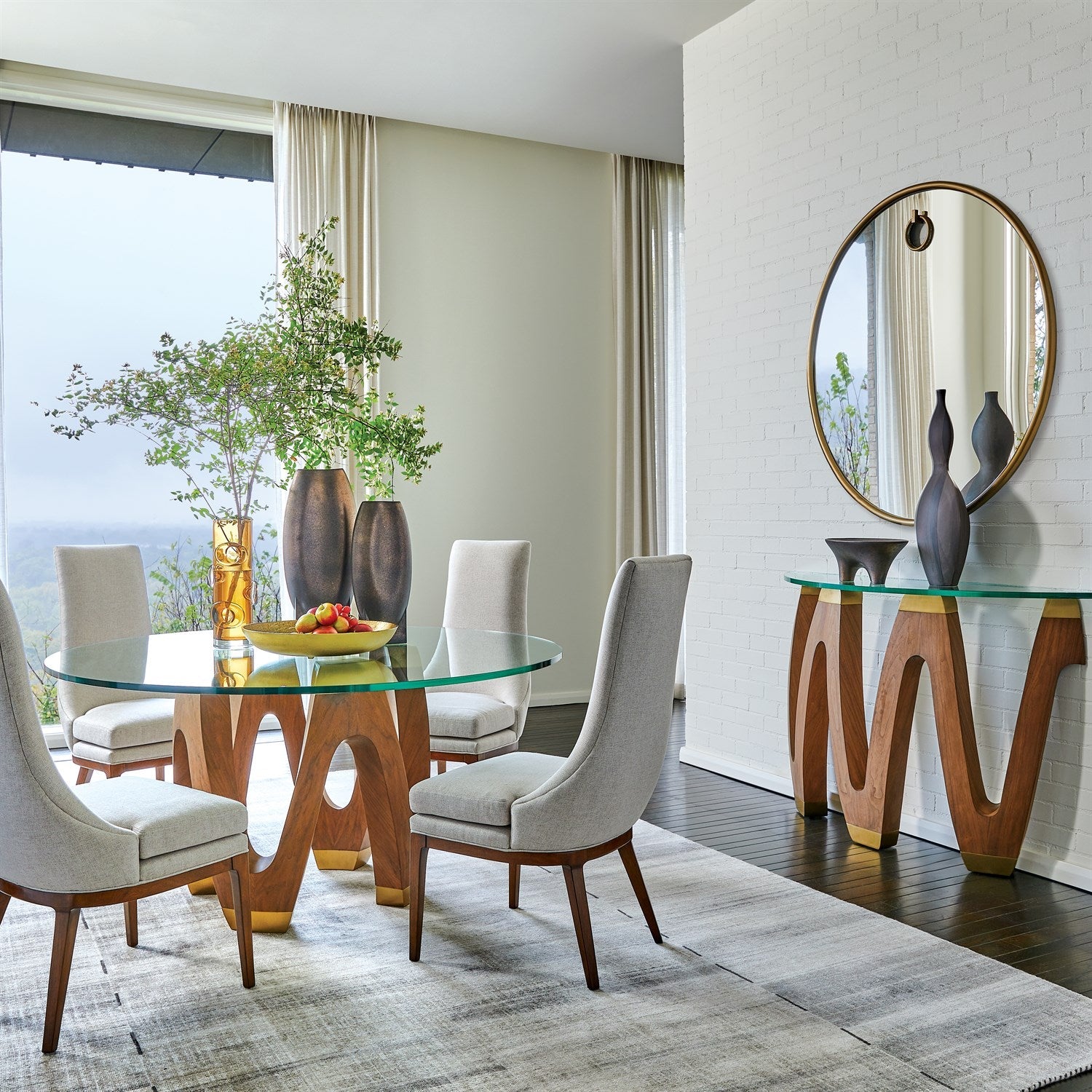 Global Views Wave Console Table Clearance