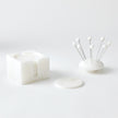 Global Views Alabaster Coasters with Holder Set of 8