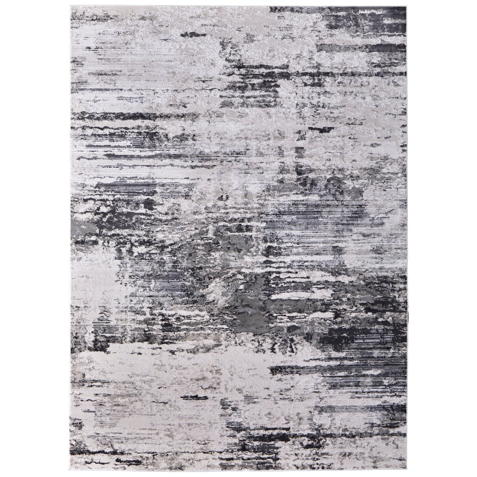 Feizy Prasad 39N9F Modern Abstract in Ivory/Gray/Taupe