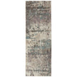 Feizy Eden 39QRF Modern Abstract Rug in Ivory/Blue/Purple
