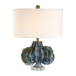 Uttermost Ruffle Up Blue Green Table Lamp