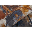 Feizy Gilmore 39MPF Modern Watercolor in Blue/Orange/Gray