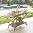 Global Views Fawn Leg Fold Side Table