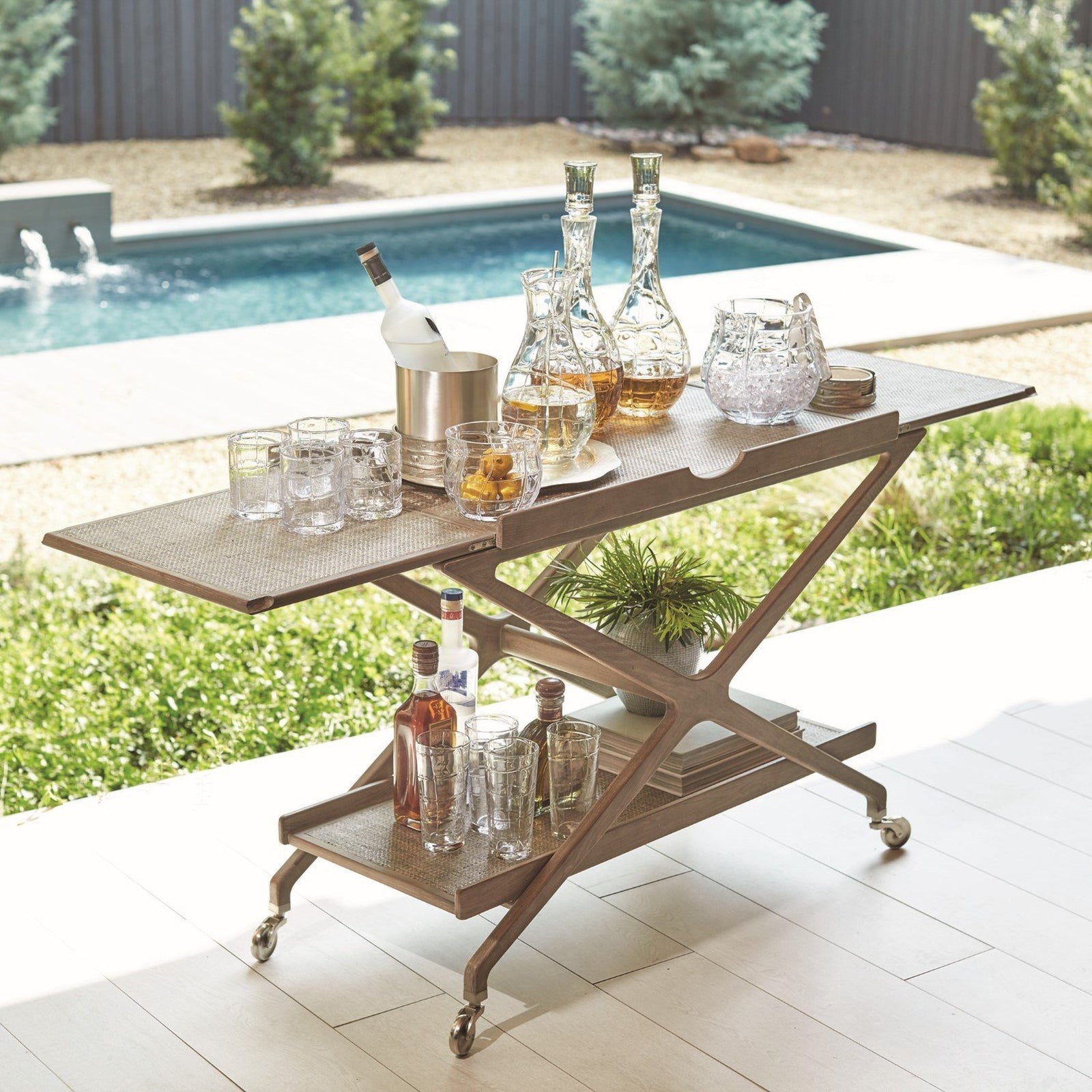 Global Views Fawn Leg Fold Side Table