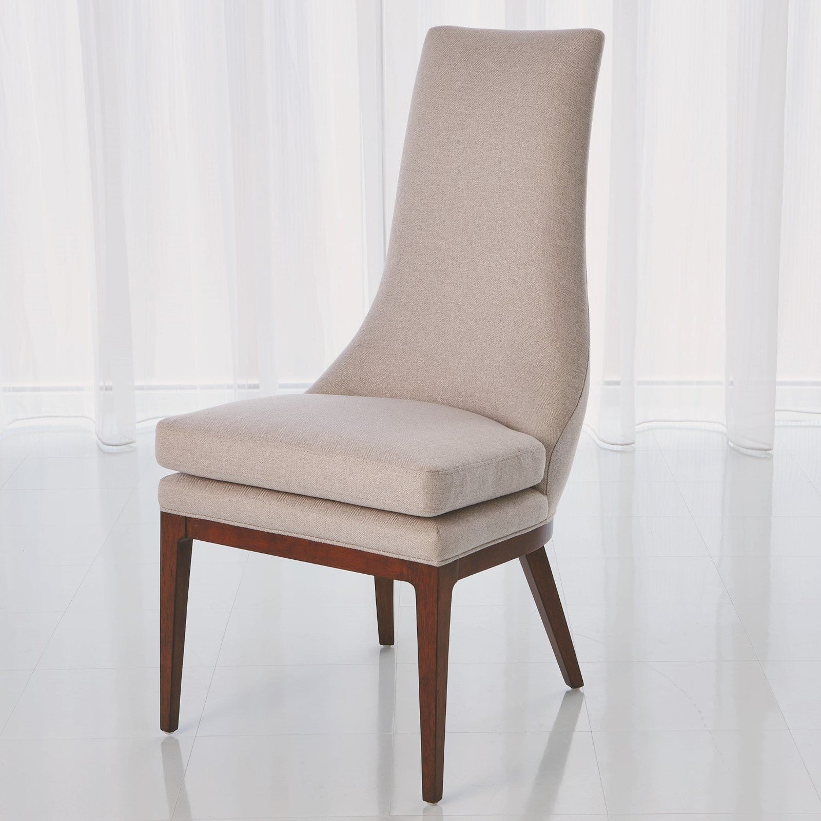 Global Views Isabella Candid Fleece Dining Chair