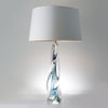 Global Views Ocean With Silk Shade Twist Lamp