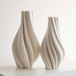 Global Views Odally Printed Matte White Vase