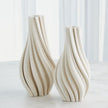 Global Views Odally Printed Matte White Vase