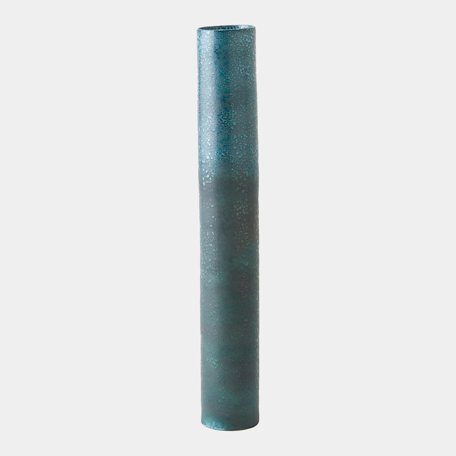 Global Views Teeter Reactive Blue Vase