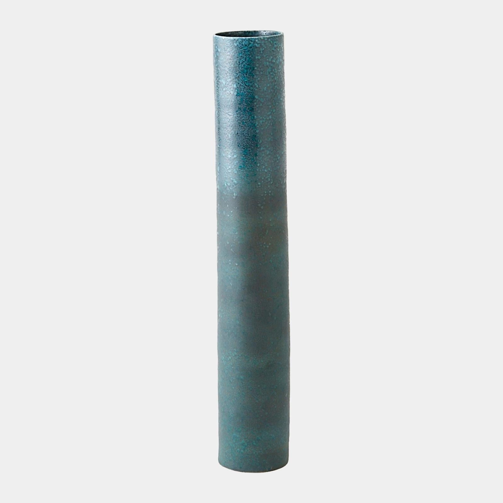 Global Views Teeter Reactive Blue Vase