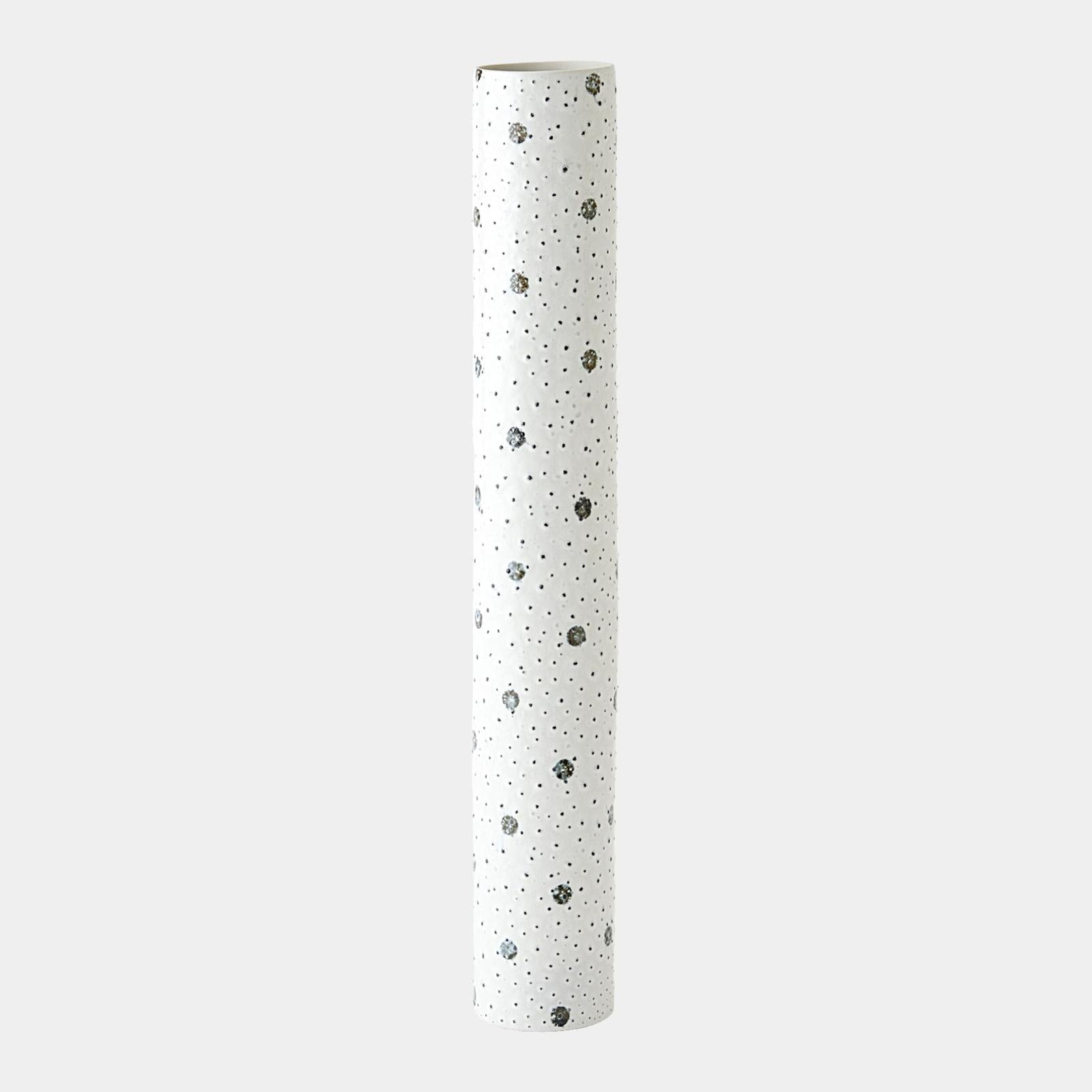 Global Views Spotted White and Black Vase
