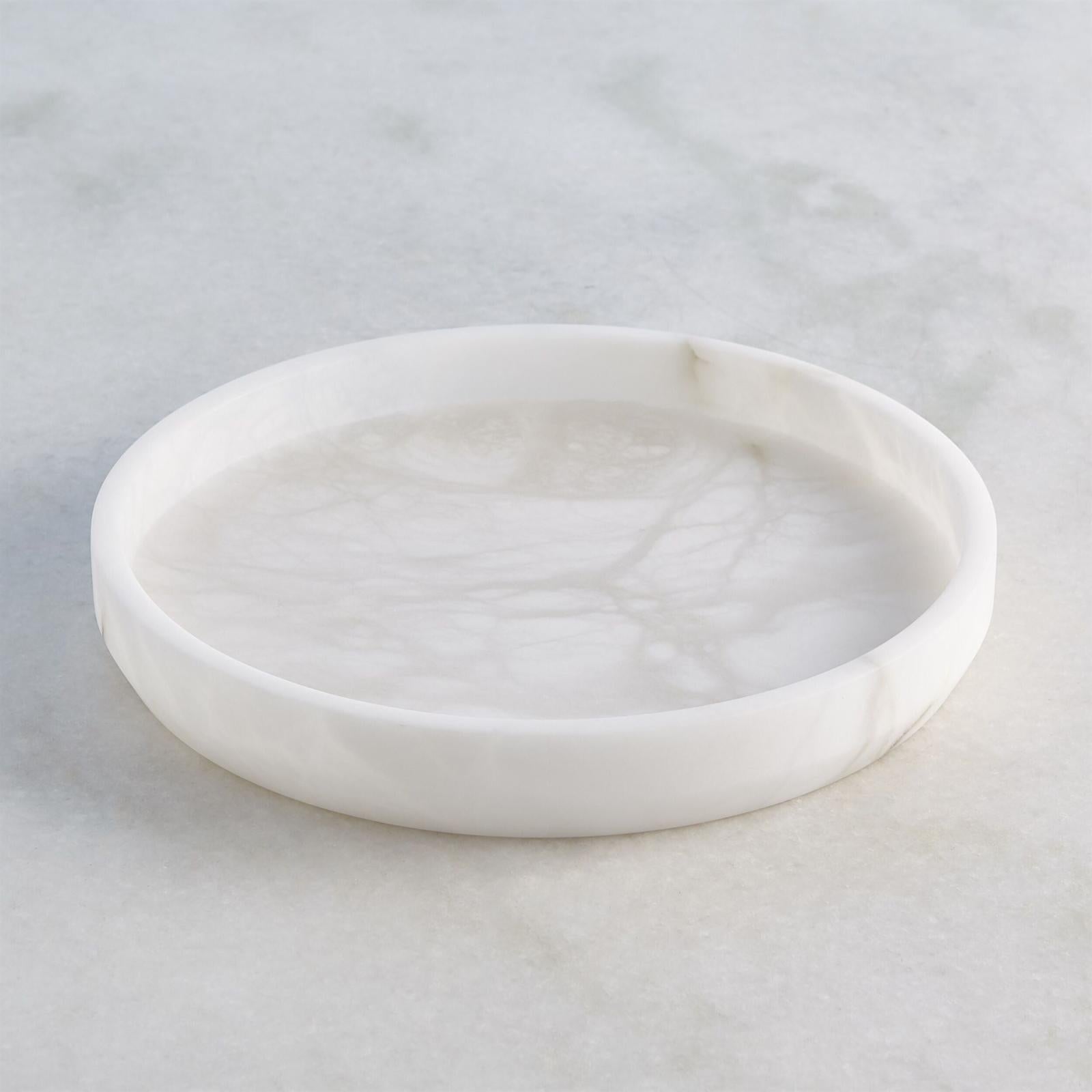 Global Views Roccia Alabaster Taper Tray