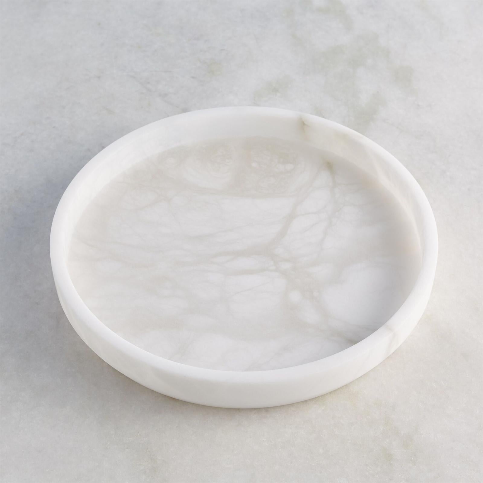 Global Views Roccia Alabaster Taper Tray