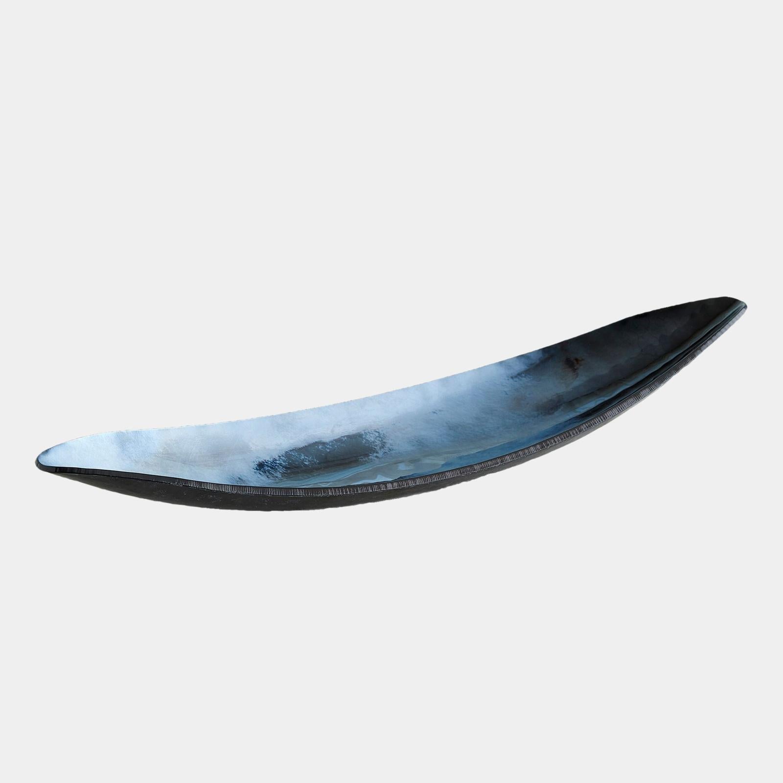 Global Views Obsidian Metallic Black Gondola