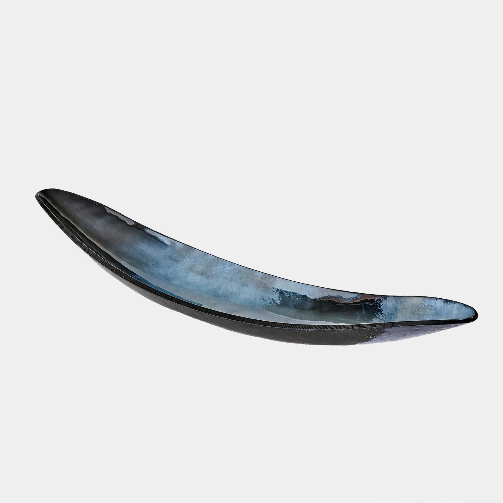 Global Views Obsidian Metallic Black Gondola